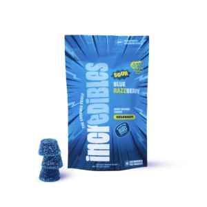 sour blue razzberry thc gummies gummies